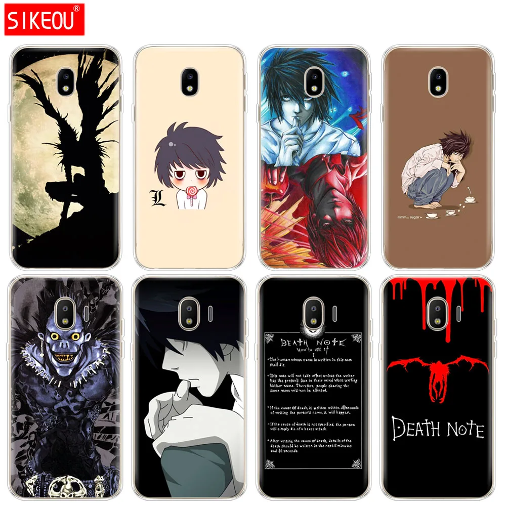 Силиконовый чехол для телефона Samsung Galaxy J3 J5 J7 2017 J330 J530 J730 PRO j2 2018 аниме Death Note |
