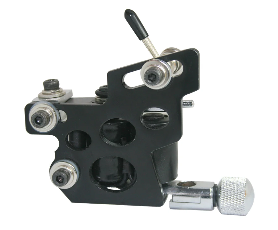 

Professional Handmade Tattoo Machine 10 Wrap Coils Iron Cast Frame Custom Tattoo Gun For Liner Shader HTM-6202