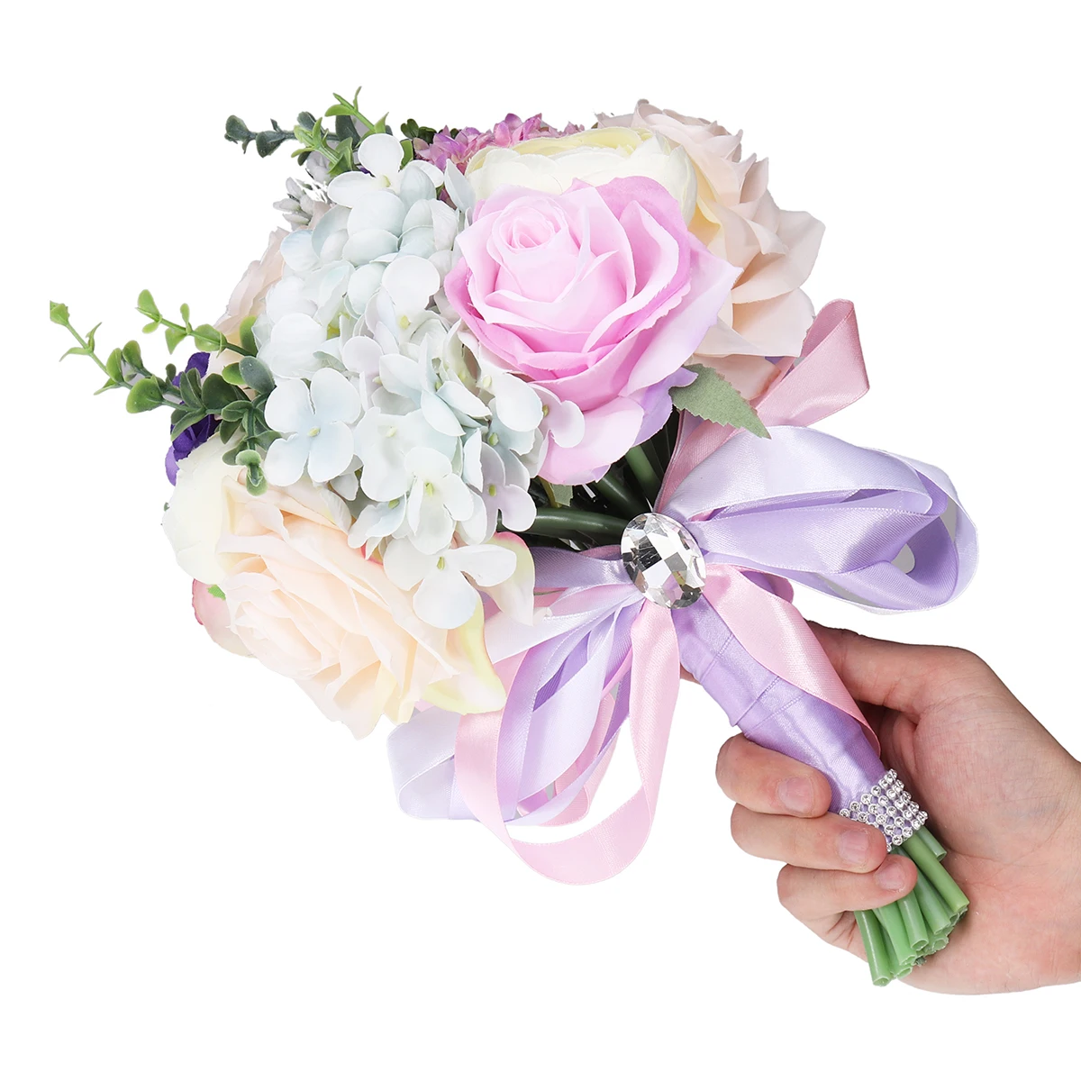 Buy Silk Rose Wedding Bouquets Handmade Bridal Flower