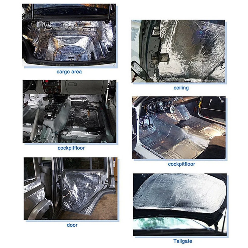 

Body panels Heat Insulation Mat Interior Exterior Bulkhead Firewall Compartment Under Seat