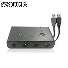 FZQWEG10 шт конвертер с для 4 портов GameCube контроллер адаптер для переключателя wii-U PC USB