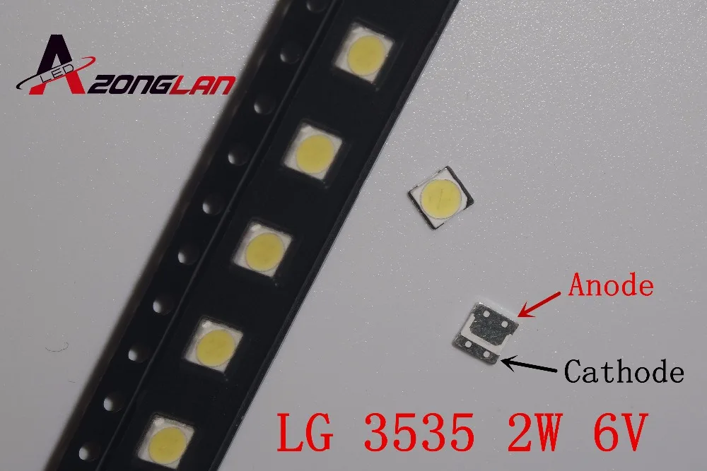 LG 200 шт. Innotek светодиодный ная подсветка 2 Вт 6 в 3535 холодный белый ЖК Подсветка для