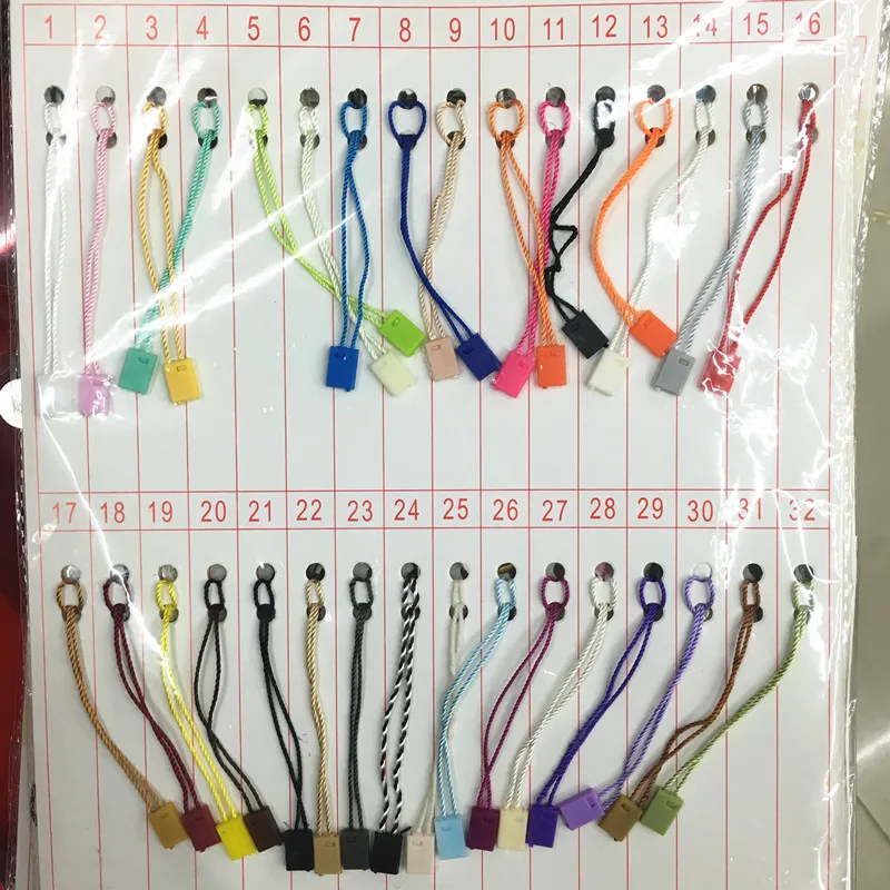 100 шт./лот веревка для бирки на одежду 32 цвета шнуры полиэфирные подвесные планшеты для одежды сумки бирки карты, аксессуары для одежды DIY
