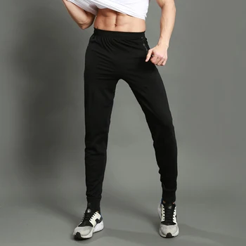 

2018 Cotton Men Full Sportswear Pants Casual Elastic Cotton Mens Fitness Workout Pants Skinny Sweatpants Trousers Jogger Pants