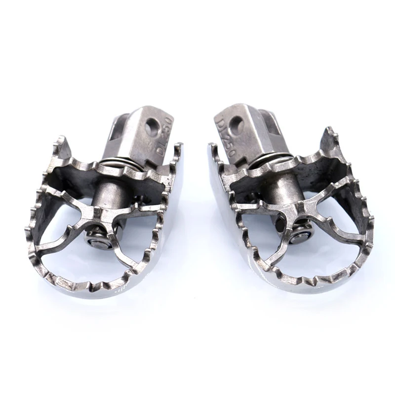 Nuoxintr Wide Motorcycle Foot Pegs Rest Pedals For Suzuki GW250 GW 250 INAZUMA 2011-2017 DL250 2017-2018