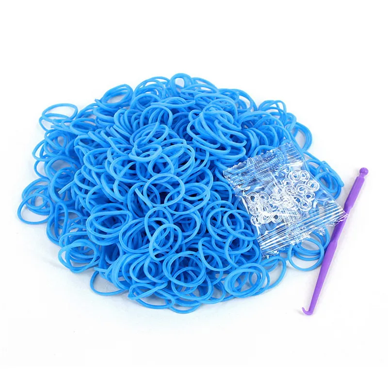 

600PCS Rainbow Braided Rubber Bands Loom Refill DIY Bracelet Rubber Anklet Clips Kit Outdoor Multifunction tools