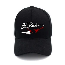 Новые хлопковые Модные мужские бейсболки Bc богатый логотип гитары женские милые регулируемые хип-хоп бейсболки