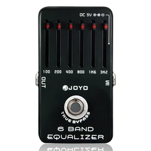 EQ Equalizer 6-Band Guitar Effect Pedal True Bypass Joyo JF-11 Guitar Parts Accessory Effecs moen compressor guitar effect pedal vol comp eq controls ture bypass stompbox for electric guitar