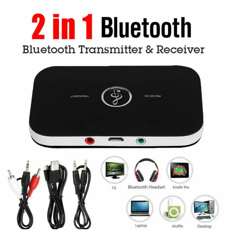 2в1 Bluetooth передатчик приемник беспроводной A2DP домашний ТВ стерео аудио адаптер