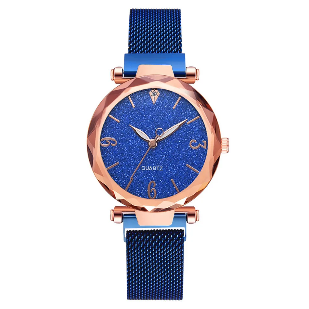 Звездное небо часы женские модные Круглый циферблат кварцевые наручные часы люксовый бренд дамский браслет наручные часы в подарок Bayan Kol