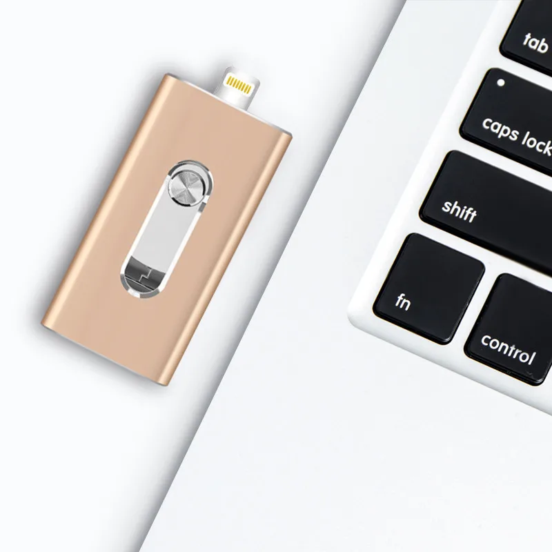  BRU 3in1 Otg Usb Flash Drive 8gb 16gb 32gb 64gb 128gb 256gb For Iphone Ipad Tablet phone lightning 