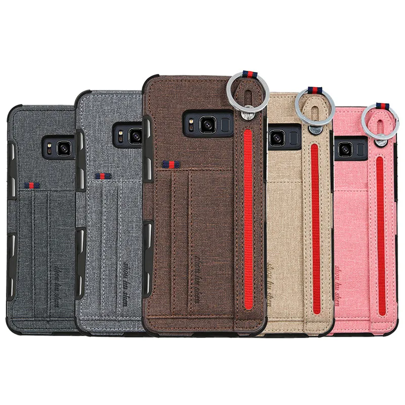 

Hand Holder Cover for Samsung Galaxy S8 S9 S10 Plus Case Note 8 9 Cover Card Holder Cover Note 8 9 Case Ring Holder Back Cover