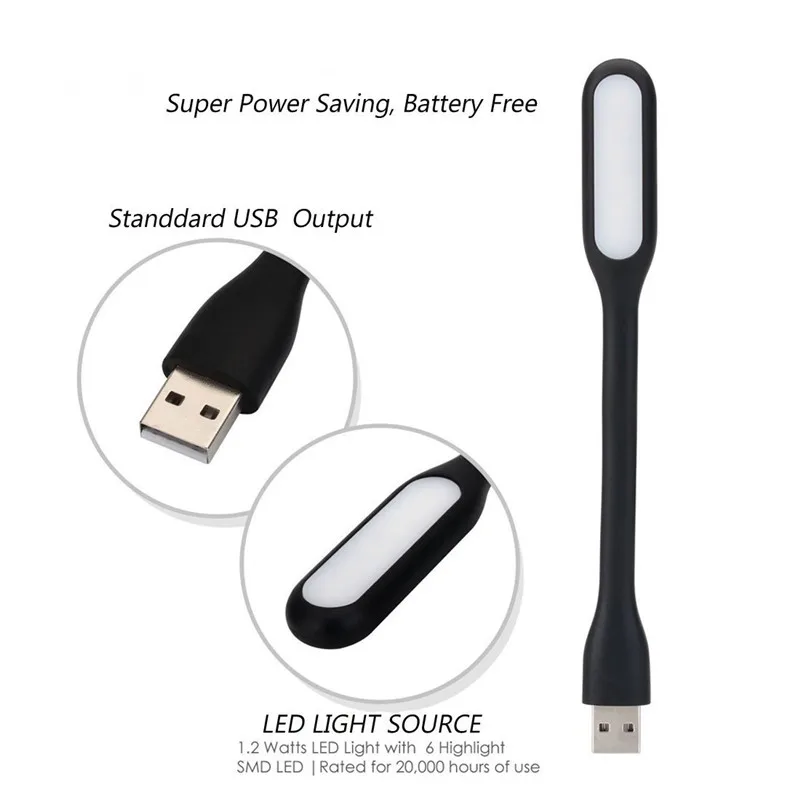 BinFul Высокое качество 10 шт. эффективный гибкий USB LED свет лампа для компьютера, настольная лампа для ноутбука и Лидер продаж