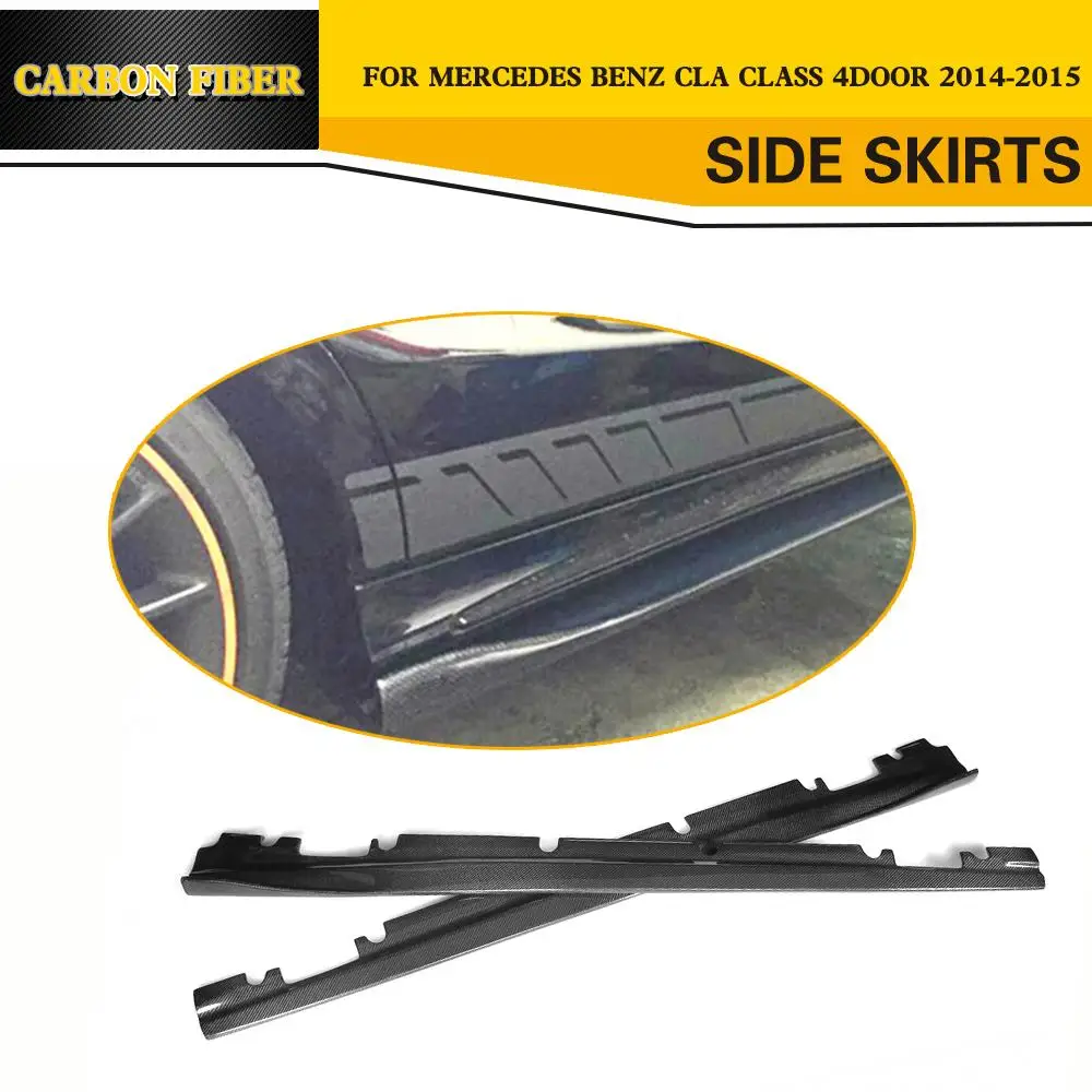 Углеродное волокно Авто фронтальные Рассекатели фартуки для Mercedes Benz cla Class C117 Седан 4 двери 13-14 не AMG CLA250 CLA200