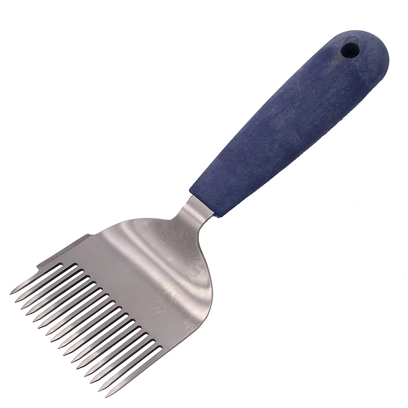 

DLKKLB 1 Pcs New Design Convenience Straight Needles Uncapping Fork Bee Honey Sparse Rake Shovel Blue Beekeeping Supplies Tools