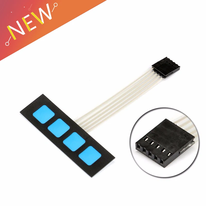

4 Key Matrix Membrane Switch Keypad Keyboard Control Panel SCM Extended Keyboard for Arduino 1x4 No Words