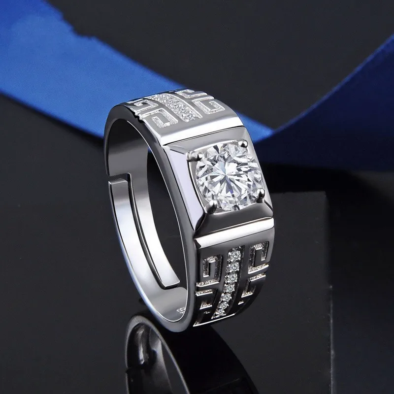 100%s925 sterling silver ring ethnic style jewelry diamond men's free shipping | Украшения и аксессуары