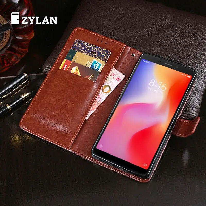 

ZYLAN Book Style Wallet Cover For Xiaomi Redmi 6A Flip Leather Case For Xiaomi Redmi6A Fundas Cellphone Cases & FREE GIFT