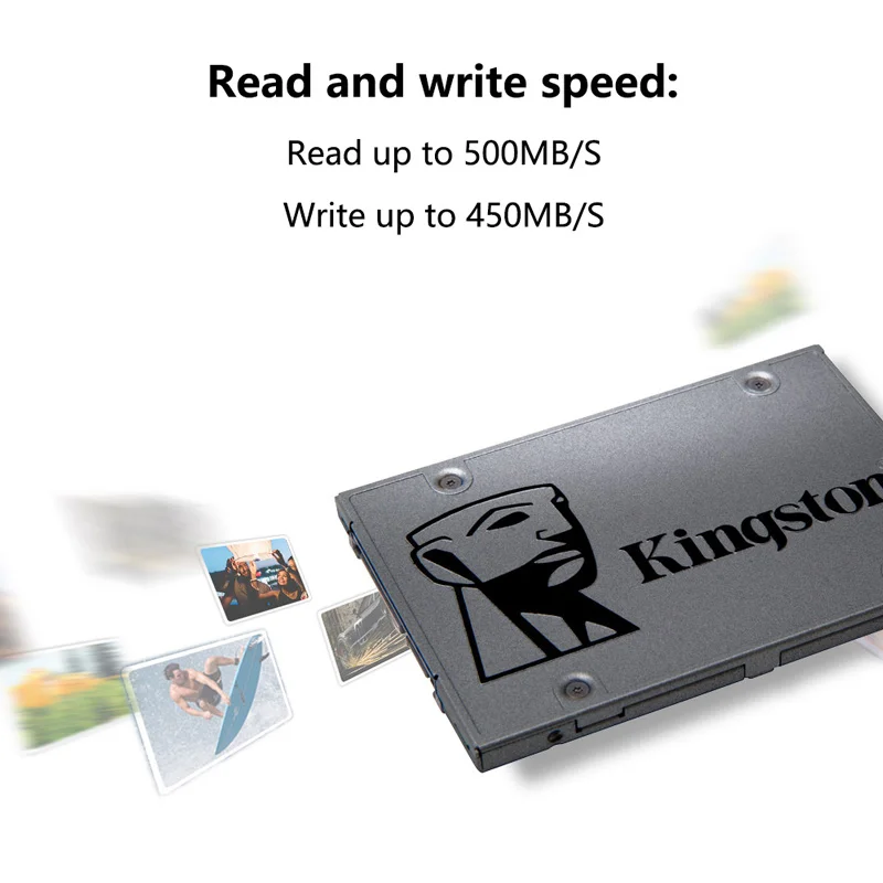 Kingston A400 SSD Sata III 2,5 дюймов 960 ГБ 480 ГБ Внутренний твердотельный накопитель с корпусом жесткого диска и Sata 3 Кабель USB3.0 адаптер