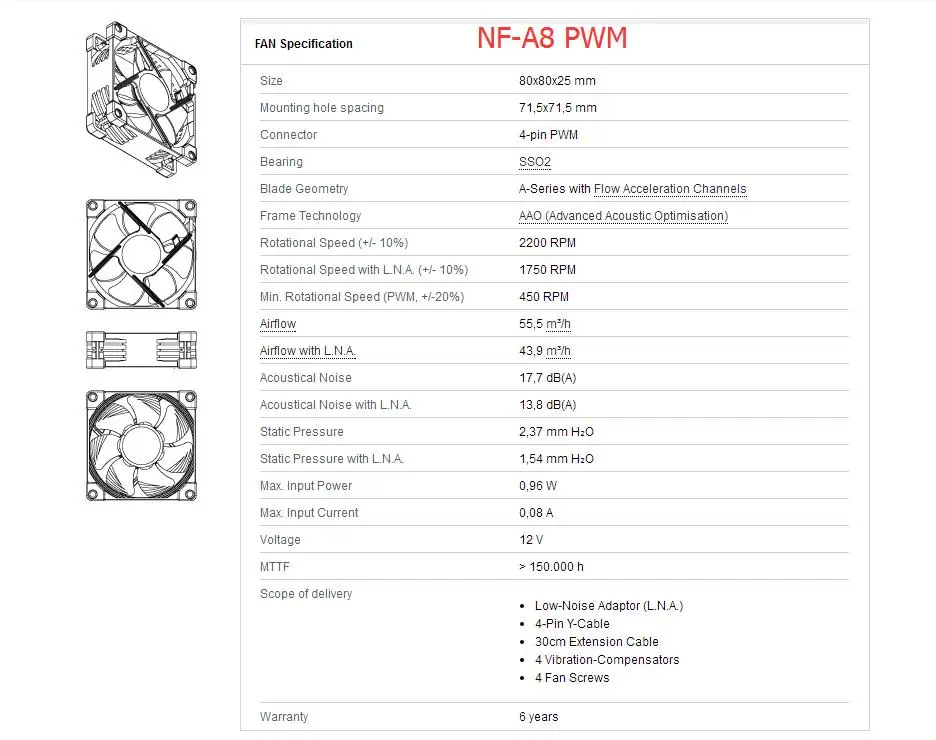 Noctua NF-A8 PWM/NF-A8 FLX/NF-A8 ULN корпуса для ПК башни кулеры для процессора вентиляторы Вентилятор охлаждения кулеры вентиляторы
