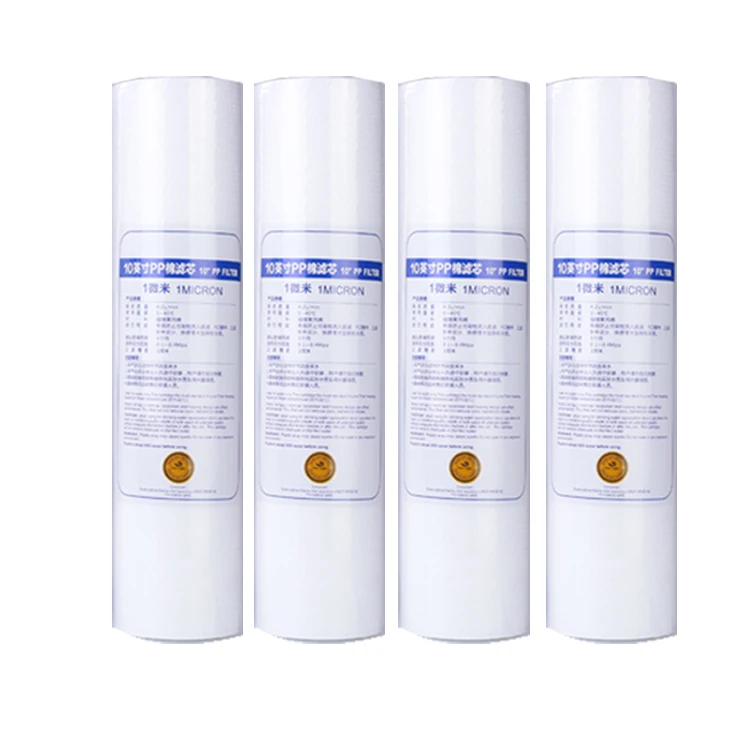 New 4pcs PP Cotton Filter Water Filter Water Purifier 10 Inch 1 Micron Sediment Water Filter Cartridge System Reverse Osmosis New 4pcs PP Cotton Filter Water Filter Water Purifier 10 Inch 1 Micron Sediment Water Filter Cartridge System Reverse Osmosis