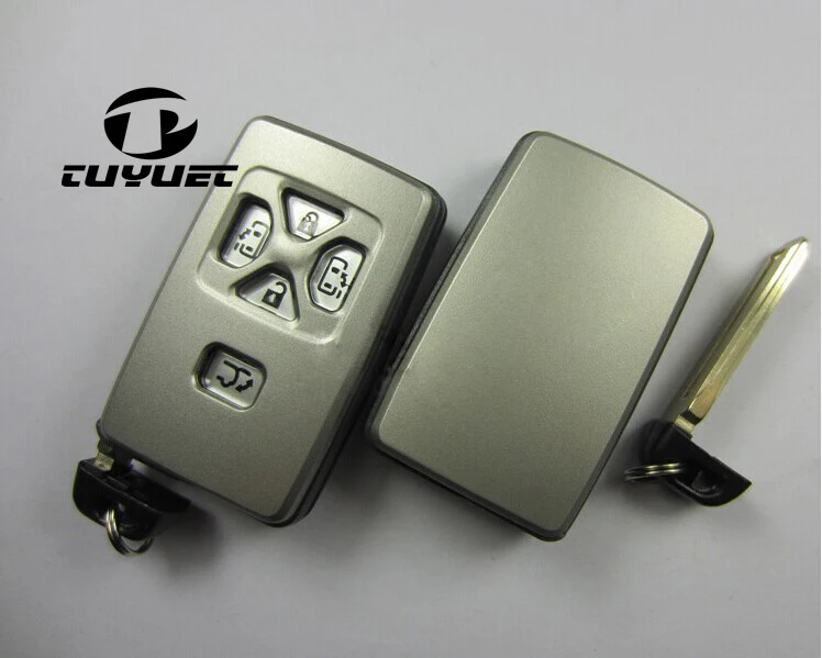 Toyota Previa Alphard Prius Smart Card Shell 5 Buttons (8)-1