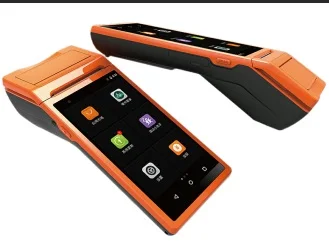 Портативный pos-терминал для Android с принтером - Цвет: Q2 orange 3G