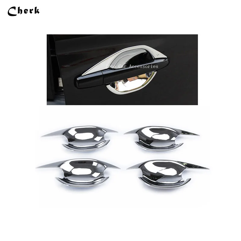 

For Mitsubishi Outlander 2016 Accessories 4PCS ABS Chromed Door Handle Bowl Cover