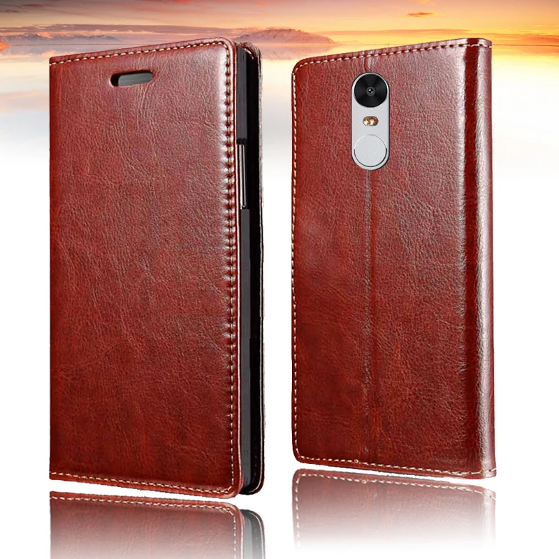 

For Xiaomi Redmi note 4 Flip Case Leather PU Stand Cover Case Xiomi Redmi note 4 pro Original Cell Mobile Phone Bag Retro Cover