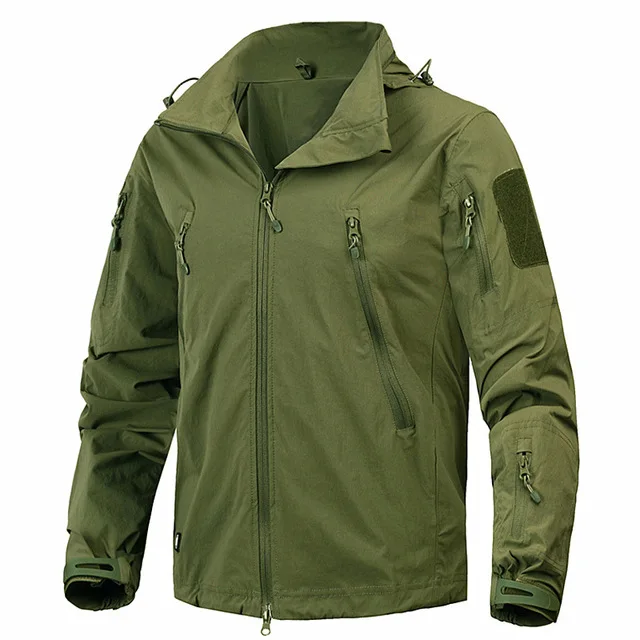 Новинка, водонепроницаемая ветрозащитная Военная тактическая куртка, верхняя одежда, американский армейский дышащий нейлоновый светильник, ветровка, пальто, Jaqueta masculina - Цвет: 2