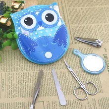 150 sets Búho Diseño Profesional Kit de Herramientas Set de Manicura de Uñas Cuidado de la Belleza Para Las Mujeres Bebé Ducha Regalo del Favor de La Boda Casamento ZA1361