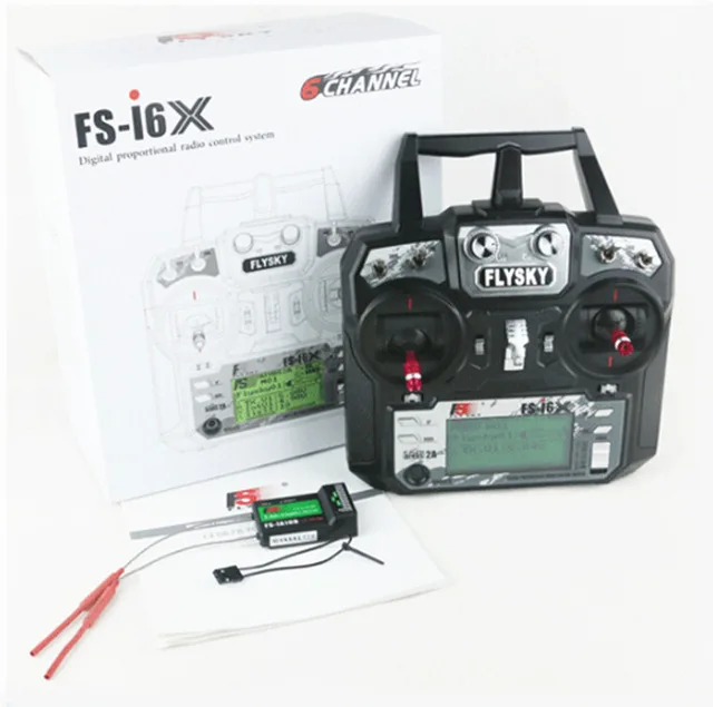 Flysky FS-i6X 2.4GHz 10CH RC Transmitter With i-BUS IA6B IA10B X6B Receiver For RC Heli Quadcopter Airplane