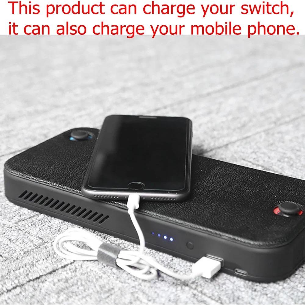 Чехол для зарядки аккумуляторов kingd Switch NS 10000 мАч с зажимом задней части