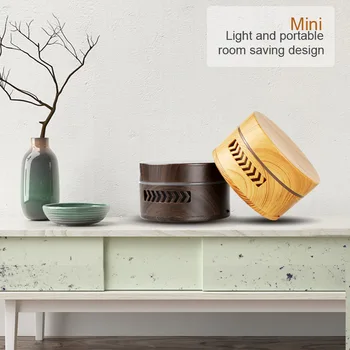 

Mini Portable Battery Essential Oil Aroma Diffuser Wood Grain Car Oil Diffuser Air Aromatherapy Cleaner