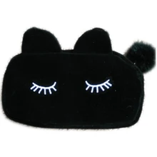 JFYB-Cartoon Storage Case Travel Makeup Pouch Cosmetic Bag (Black)