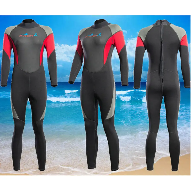 3mm Unisex Neoprene Warm Full Body Dive Suit Surfing Diving Surf Warm