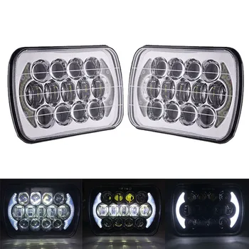 

pair 5x7 7x6 inch led headlight 7 inch 105W headlamp replacements for 1986-1995 Jeep Wrangler YJ and 1984-2001 Jeep Cherokee XJ