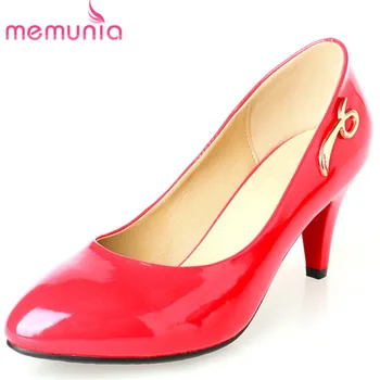 

MEMUNIA 2019 wholesale new arrival pumps women shoes pointed toe spring summer shoes shallow fashion dress shoes woman