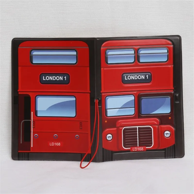 Red London Bus Passport Holder