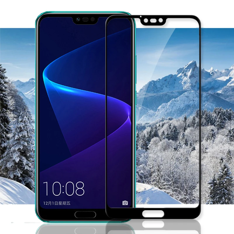 Полностью покрывающее закаленное Стекло для huawei Honor 10 V9 8 Pro 6A 9 6X 7X Экран Защитная