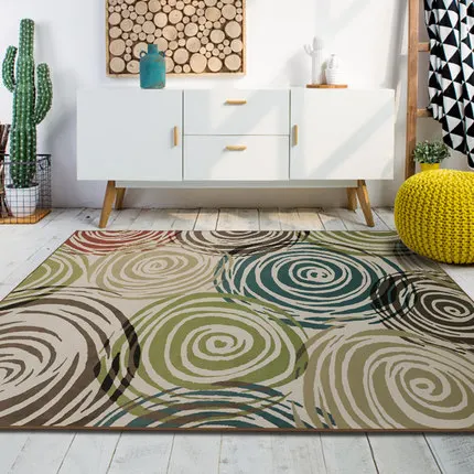 Современный Креативный коврик для спальни, дивана, стола, прямоугольного пола