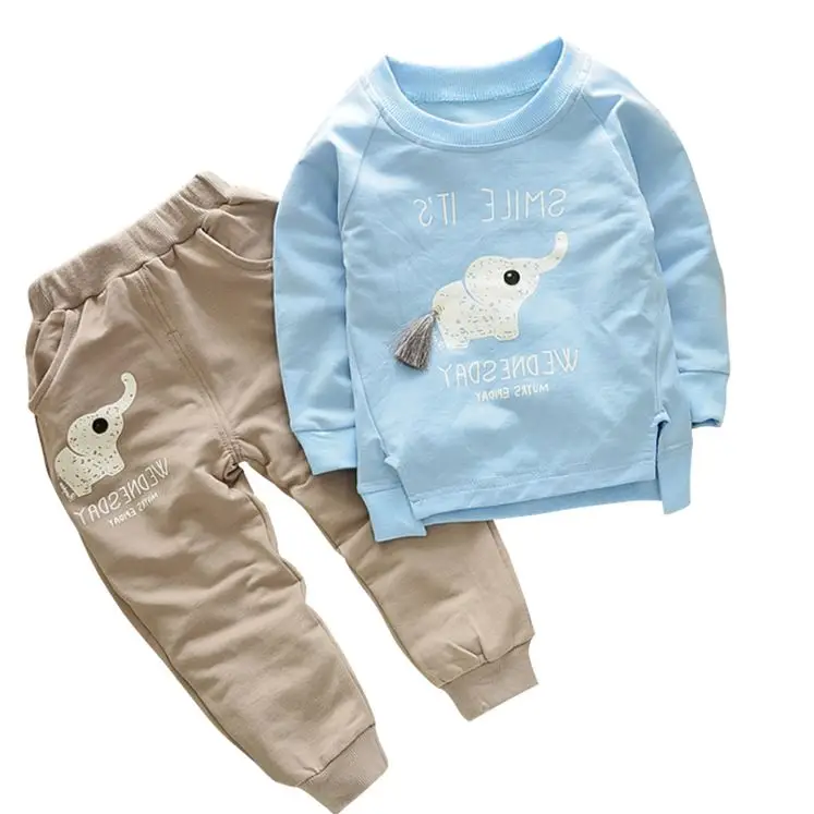 

Fashion Children Clothing Sets Cotton Baby Boy Clothes Spring Kids Girl Clothes Sets Long Sleeve T-Shirt+Pants