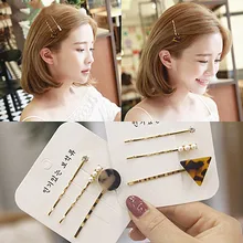 3 шт./компл. Винтаж резиновая жемчужина геометрический треугольные шпильки заколка для волос элегантное для свадьбы помолвки ювелирные Заколки