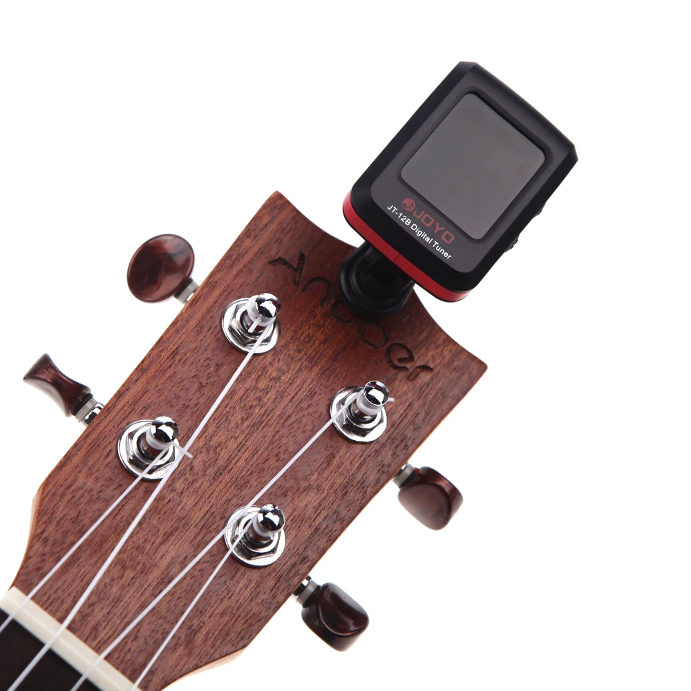 Backlight Electronic Guitar Tuner Digital LCD Screen Clip-On Tuner for Guitar Electronic Acoustic Guitar Bass Violin Ukulele