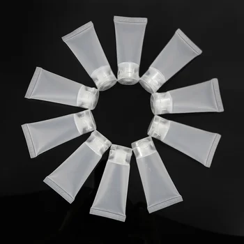 

10Pcs Travel Empty Portable 15ml Facial Cleanser Container Bottle Reusable Soft Tube PVC Essential Cosmetic Refillable Bottle