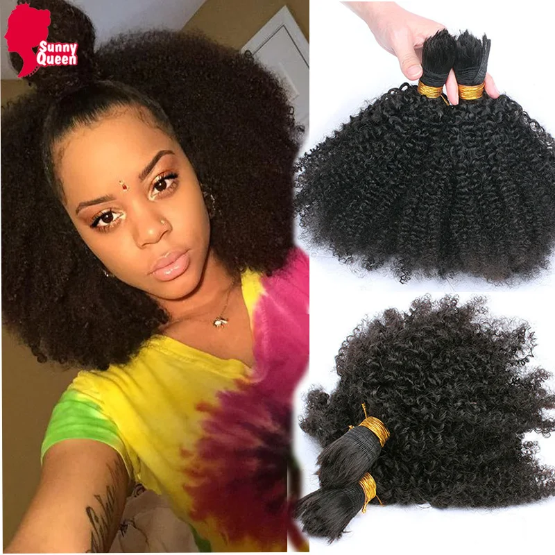 wcy.wat.edu.pl : Buy 7A Mongolian Afro Kinky Curly Bulk Hair For Braiding 1Pc Human Braiding ...