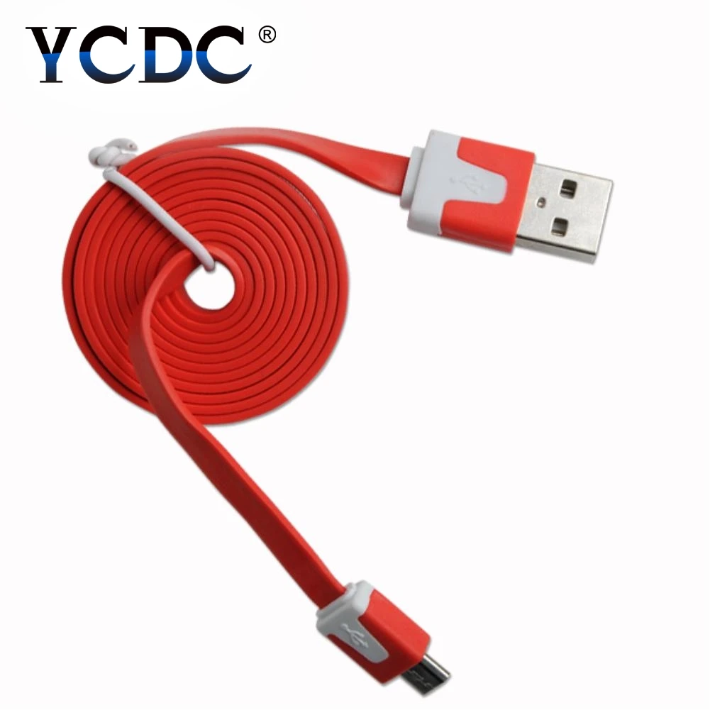 1 шт. черный белый зеленый цвет для Iphone 4 4S плоский длиной м USB кабель синхронизации