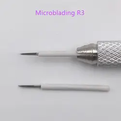 50 шт. затенение R3 иглы для микроблейдинга ручные иглы для туман микроблейдинг бровей круглые иглы для перманентного макияжа