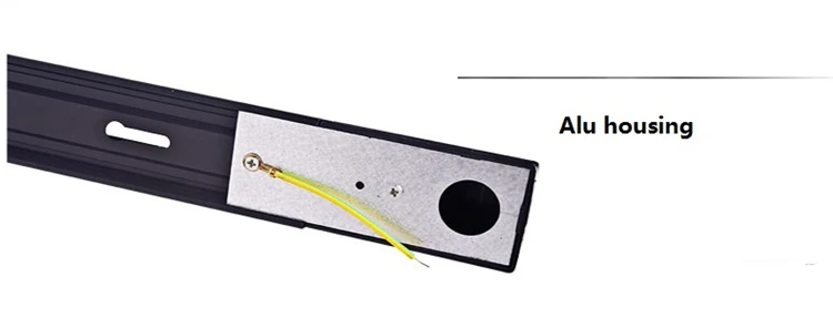85-285Vac вход 2 линии дорожки, алюминиевая рейка для светодиодного трека, 50 см черный и белый рельс с I, L, T,+ разъемами