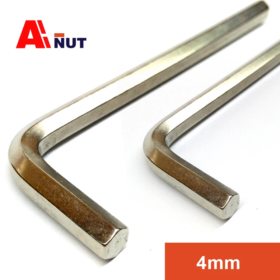 4mm hex wrench 20 pieces, hex socket allen wrench , nickel plating hex